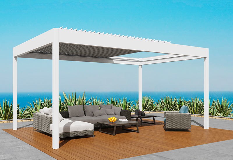 Pergola apertura scorrevole 1